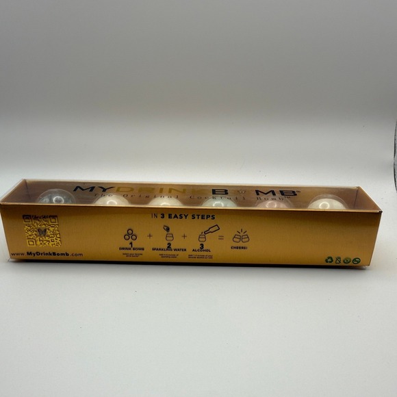 My Drink Bomb The Original Cocktail Bomb Set 6 Flavors Party Bar Mixology - Picture 5 of 8